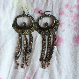 Boho Beaded Dangle Earrings